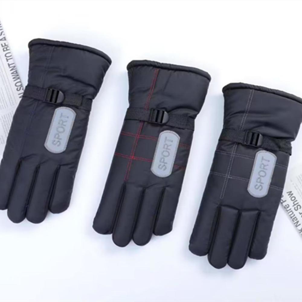 Adult Gloves Extended Thermal Gloves Outdoor Skiing Motorcycle Electric Vehicle Riding Gloves Fleece