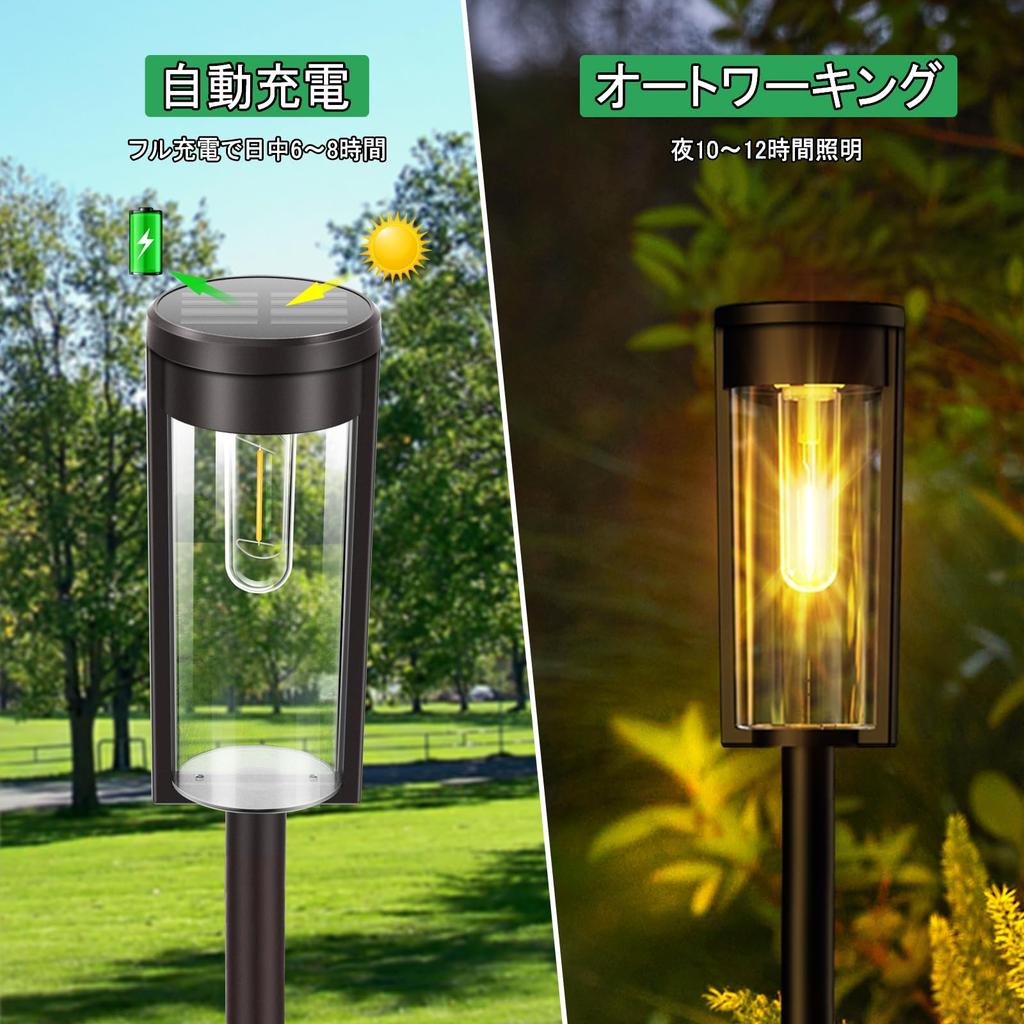 Letmy Outdoor Solar Garden New Clear Set of Large IP65 High Recessed Automatic Suitable for Outdoor Use on Parking Flower and Larger Solar Rain