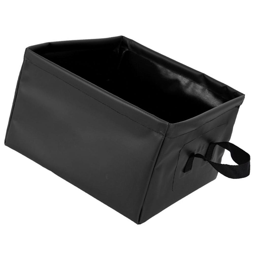 Collapsible Basin Leakage Proof Portable Folding Camping Bucket for Travel Hiking 13L Black 13L