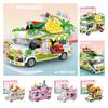 Diy Creative Mini Puzzle Building Toy Sweet Dessert Burger Car With 638 Abs Plastic Grains