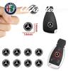 14mm Car Remote Key Sticker Aluminum Emblem Decal For Mercedes Benz AMG Smart W205 C300 W203 W206 W108 W124 W126 W140 W168 W169