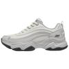 DLites Wygodne Wytrzymałe Niskie Buty Ojca Damska Sneakers Biały Szary 117683-WGY