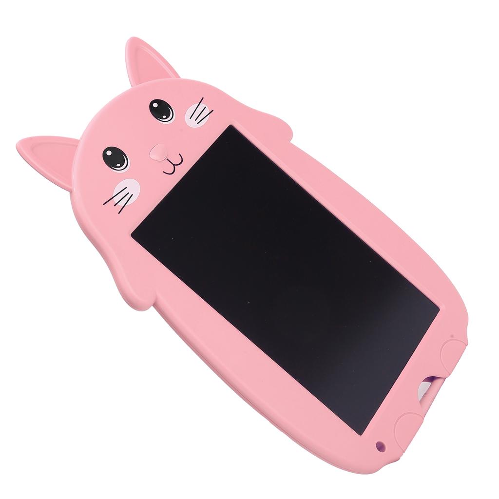 9in LCD Writing Tablet Cartoon Cat Digital Drawing Board with AntiErasing Lock for Children(Blue )