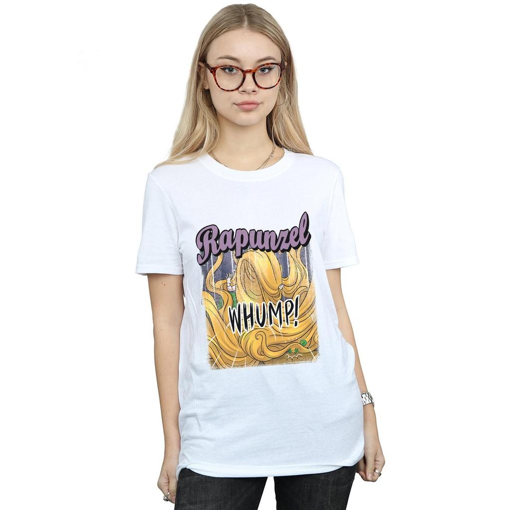Disney Womens/Ladies Tangled Rapunzel Whump Cotton Boyfriend T-Shirt