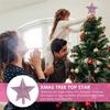 20cm Christmas Tree Decoration Sprinkled Pink Christmas Tree Top Star Christmas Tree Sparkle Star Glittering Xmas Tree Topper