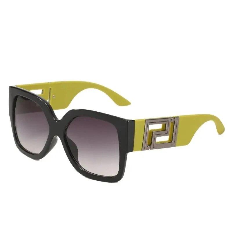 Sunglasses Men Women Vintage Oversize Trendy Square Gradient Shades Sun Glasses  Luxury  Design Fashion UV400 Eyewear
