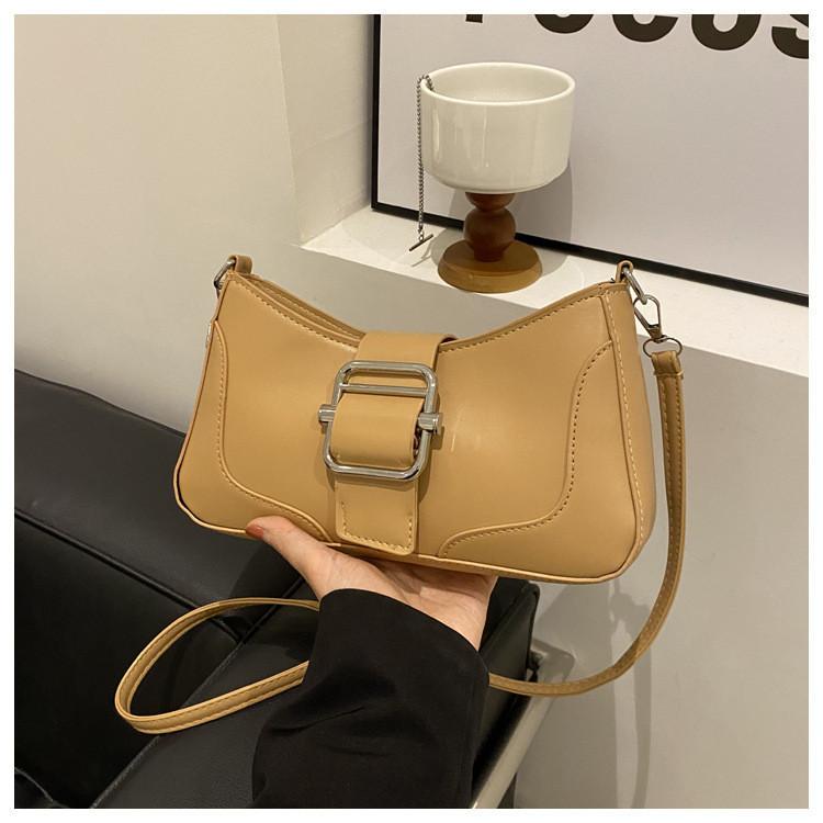 Retro Texture Patchwork Minimalist Fashion Spring 2024 New Trendy Handbag Shoulder Bag