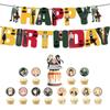 X Family Spy Balloon Party Decoration Banner Birthday Supplies Anime Cake Topper