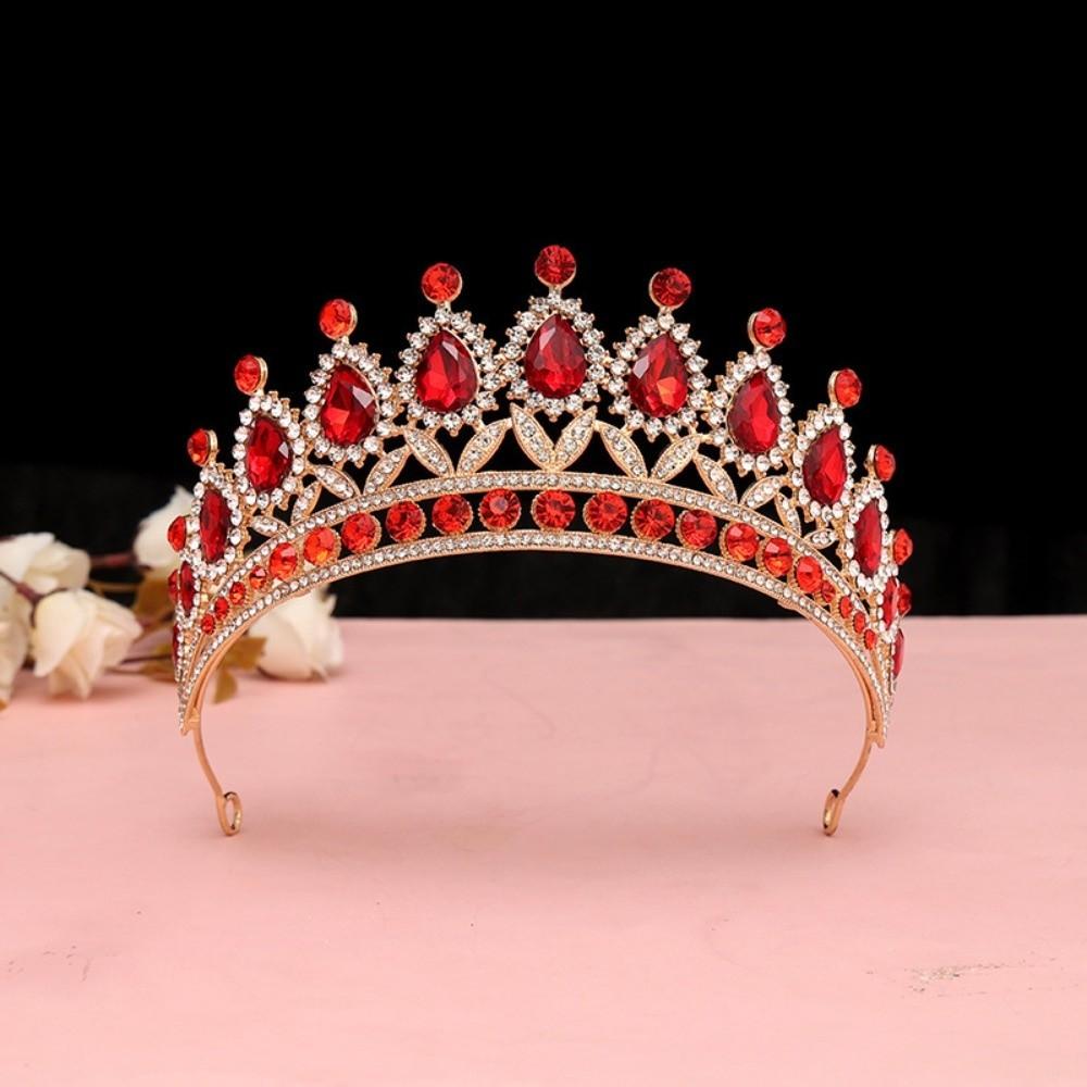 Luxury Elegant Crystal Bridal Tiara Metal Wedding Hair Tiara Princess Crown  Birthday Celebration