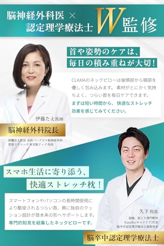 [Supervised by the Director of Neurosurgery Clinic and a Certified Physical Therapist] Comfort Neck Pillow [Easy Care for Straight Neck In 10 Minutes