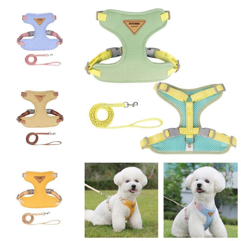 Hot Selling Dog Chest And Back Strap Wholesale Pet Leash For Small Dogs Prevents Escape Adjustable Size