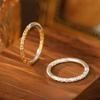 Banyan Bilateral Gold-painted Ancient Law Roll Grass Pattern Ring Guochao Retro Solid Men's and Women's Rings