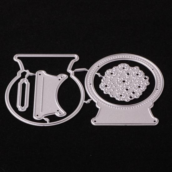 Xmas Crystal Ball Shape Embossing Cutting Die Kids DIY Scrapbook Card Mold Decor