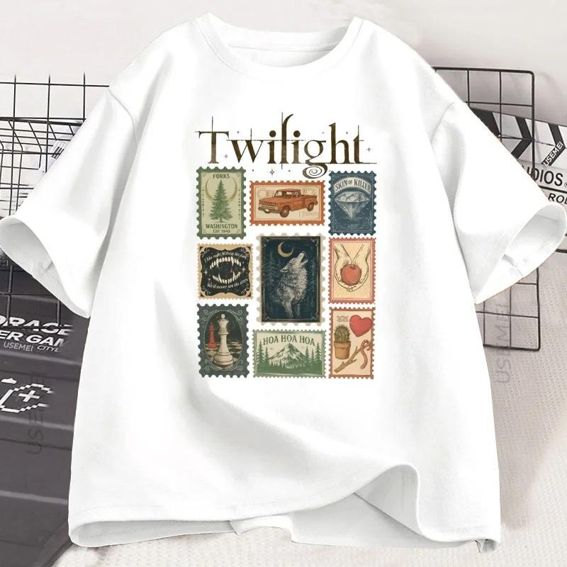 

Twilight Forks Book Lover Short Sleeved Round Neck Y2k Tshirt Men Clothing New in Top Tees Mens TShirt Camisetas Ropa Hombre 4XL