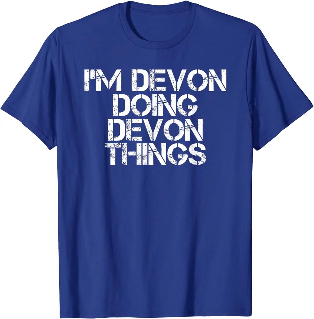 I'M DOING THINGS Funny Birthday Name Gift Idea T-Shirt FashionableCasual Tops T Shirt Fashion Cotton T Shirt