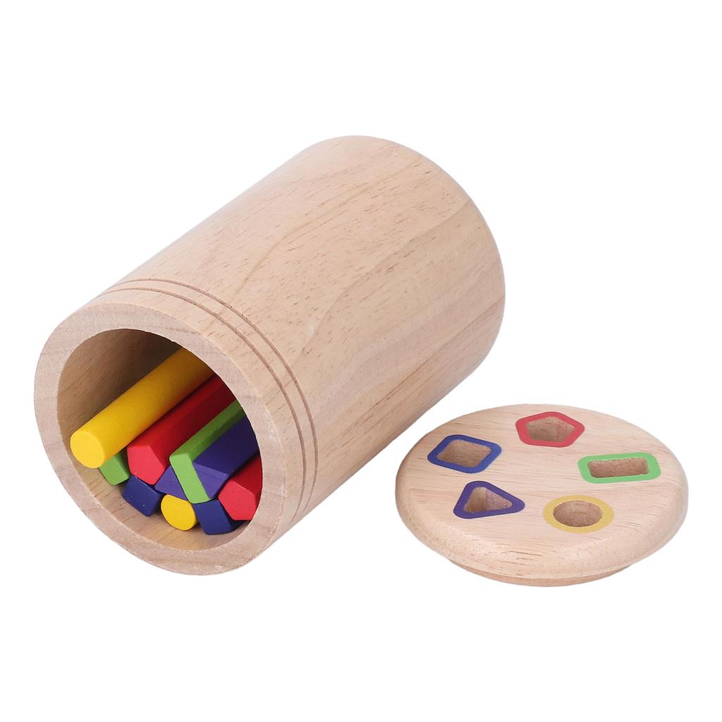 Wooden Learning Color Shape Sorting Toy Fine Motor Skills Puzzle Toy Sensory Matching Game with Draw
