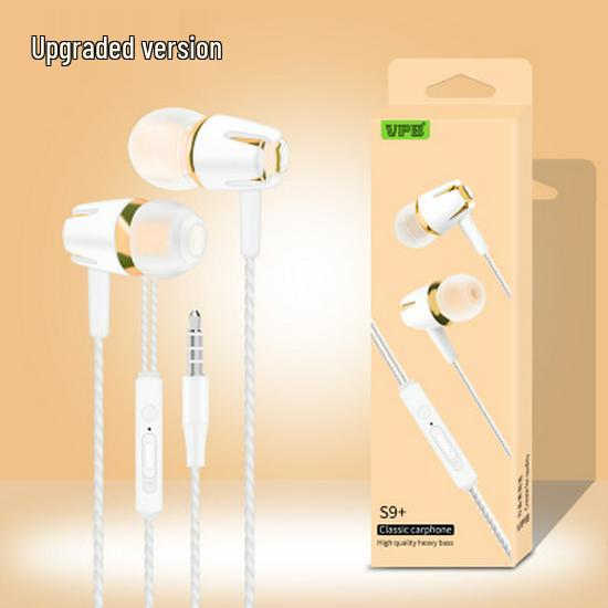 VPB S9 Electroplated Stereo In-Ear Wired Headphones with Microphone