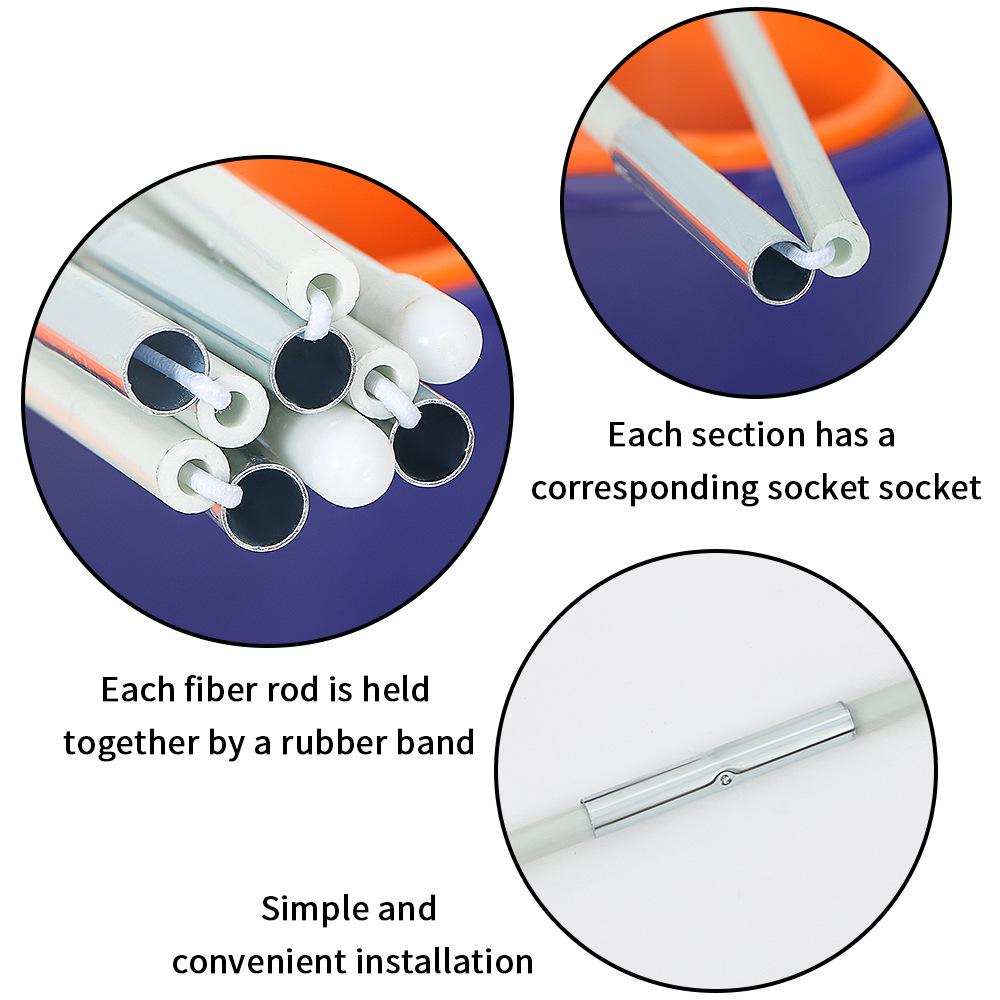 Tisch-Ballonständer: 10-teiliges Fiberglasbogen-Set