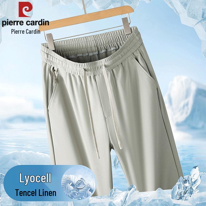 Pierre Cardin Men s Tencel Linen Blend Straight-Leg Casual Pants M