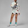 Jordan Floral Print Drawstring Mid Rise Straight Leg Shorts Women shorts White DQ4610-133