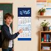 2026 Shipping Calendar 4-Fold Calendar 3 Months Home Planner Vertical Hangable Wall Calendar For Study Schedule