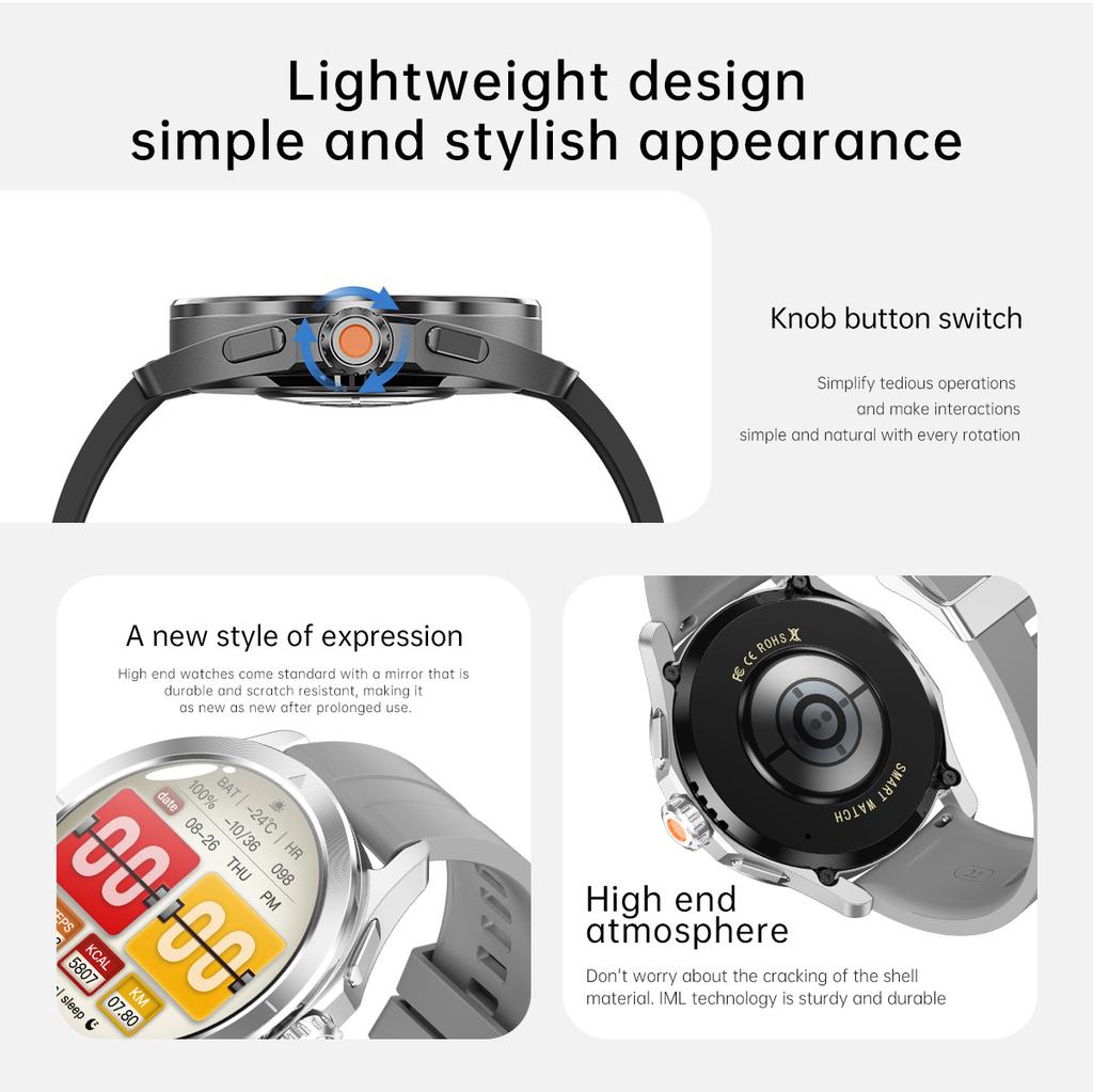 2025 NEU S4 Ultra Smart Armband Herrenuhr AMOLED HD Bildschirm Bluetooth Anruf GPS Trajektorie NFC Herzfrequenz Kompass Smartwatches