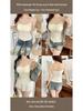 Gepolsterter Camisole im koreanischen Stil mit Tupfen – Vielseitig als Unter- oder Oberbekleidung
