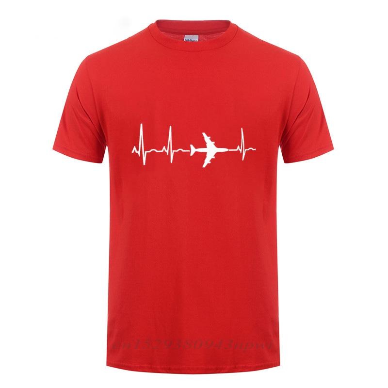 

Футболка с кардиограммой самолета для мужчин, Топы для любителей космоса, Забавный подарок для путешествий, Повседневная футболка, Хлопок, Удобная футболка для отдыха S