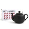 London Pottery Matte Black Teapot, 2 Cups, 550ml, British Brand, Tea