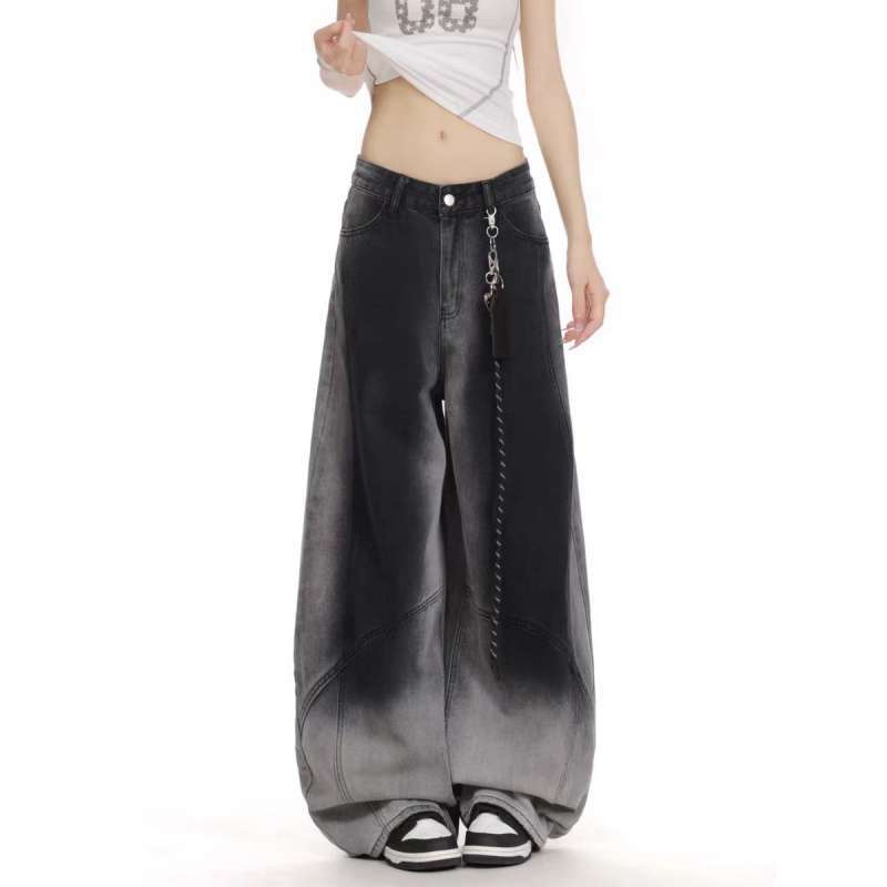 

JYL Unisex Cargo Pants Plus-Size American Pocket Vintage High-Street Bootcut Denim 3XL амарантовый