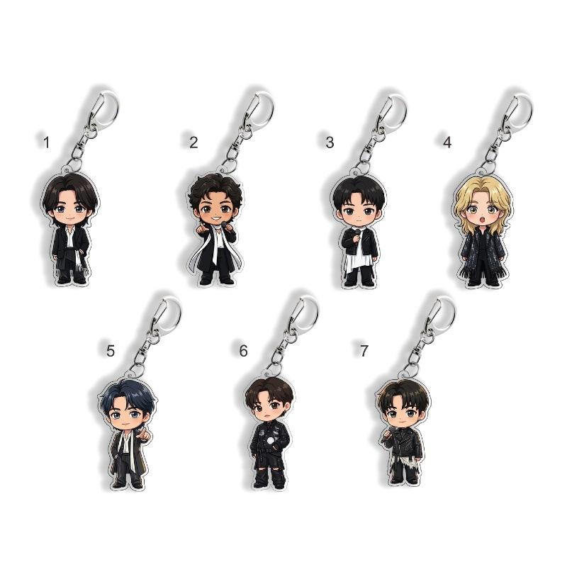 

7 шт. Брелок BTS, Bangtan Boys Формальная Мультяшная Фигурка Брелок, Kpop ARMY Фанаты Подвеска на Сумку, Kpop Идол Подвеска на Сумку 7pcs