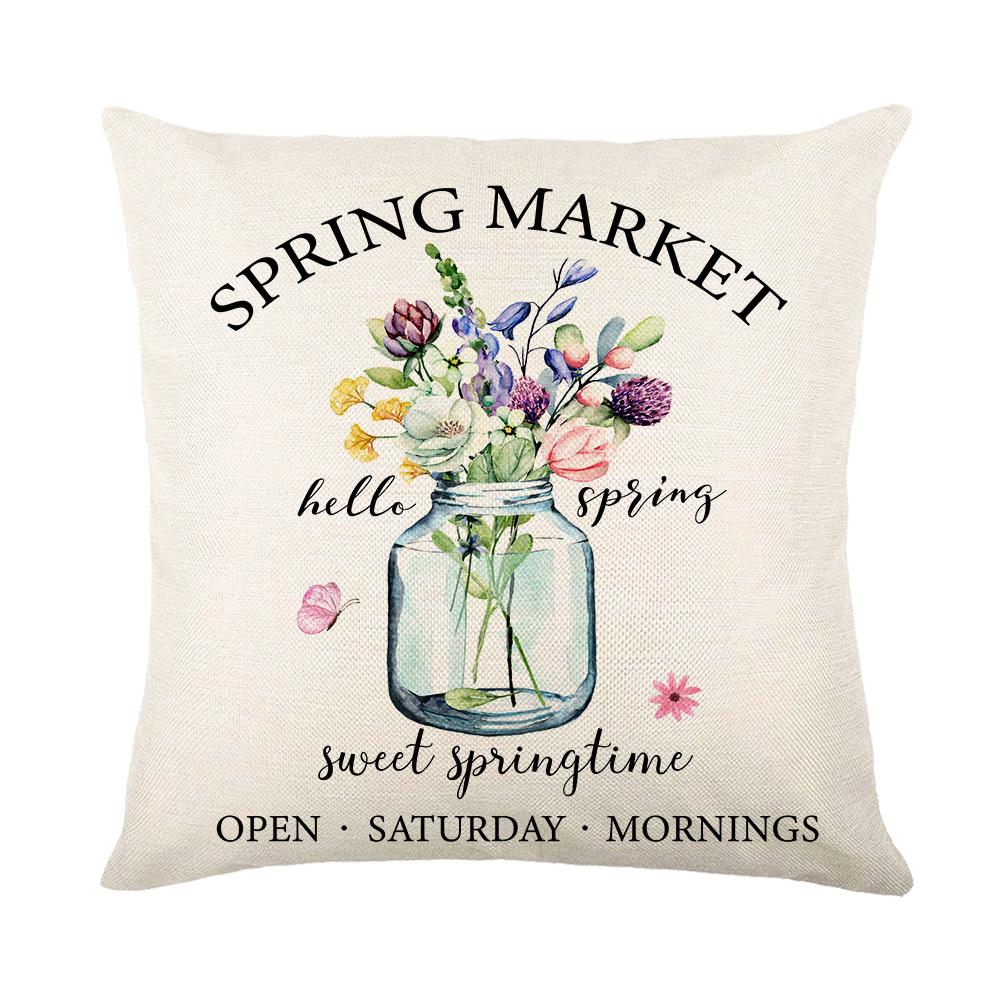 Spring New Style Pillow Garland Car Sofa Pillow Case Combination Bedroom Pillow Case