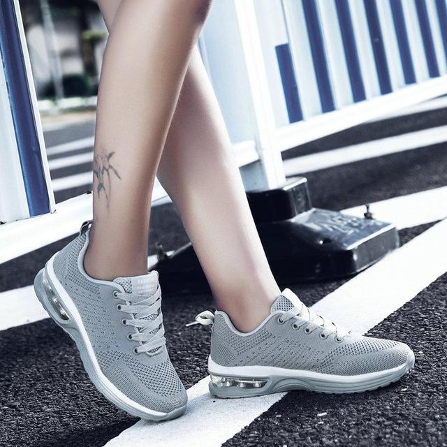 Women Sneakers  Spring Fashion Korean Women Shoes Mesh Breathable Couple Air Cushion Casual Shoes Tenis Feminino