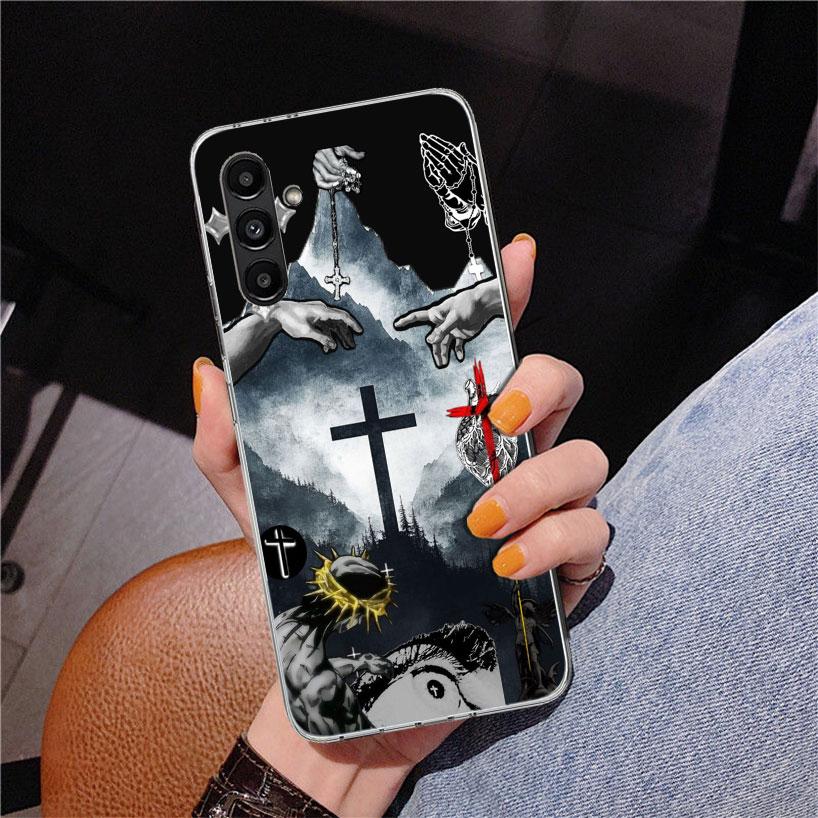 Son Of God Jesus Cross Holy Light Phone Case For Samsung Galaxy A17 A16 A15 A14 A13 A57 A56 A55 A54 A53 A37 A36 A35 A34 A33 A26