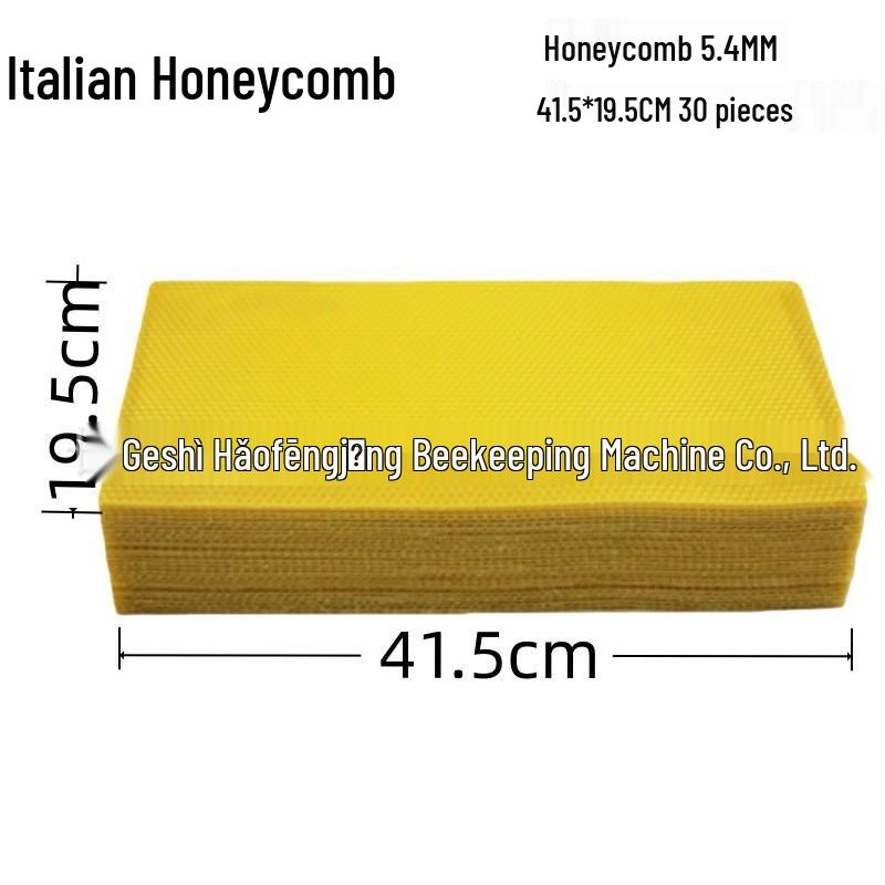 Italian Beekeeping Foundation Sheet - Beeswax Honeycomb Base for Bee Hives