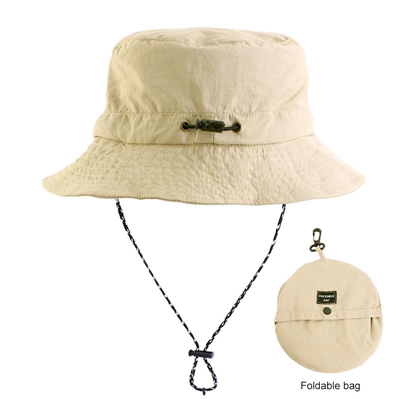 New Unisex Outdoor Fisherman Hat Waterproof Fishing Climbing Tourism And Hiking Foldable Bob Bucket Sunhats Mens Panama Bucket