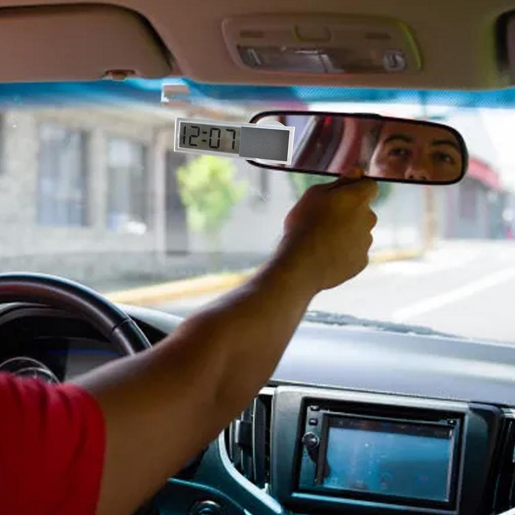 SOUFLY Car LCD Clock, Car LCD Clock | Car Clock Mount Watch with Suction