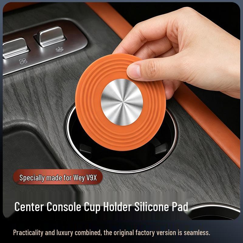 Wey V9X Center Console Anti-slip Silicone Cup Holder Pad for Car Interior