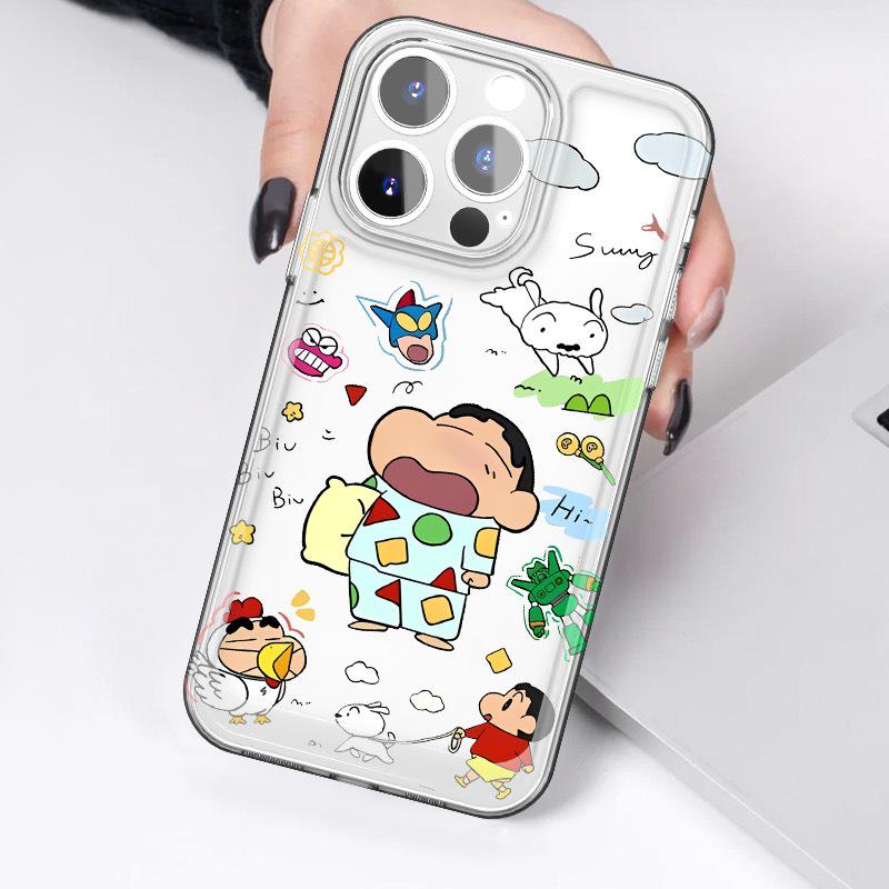 Pyjama Shin-chan Cartoon Mädchen iPhone 17 Pro Max/16 Pro/16 Plus/16E Niedliche Hülle