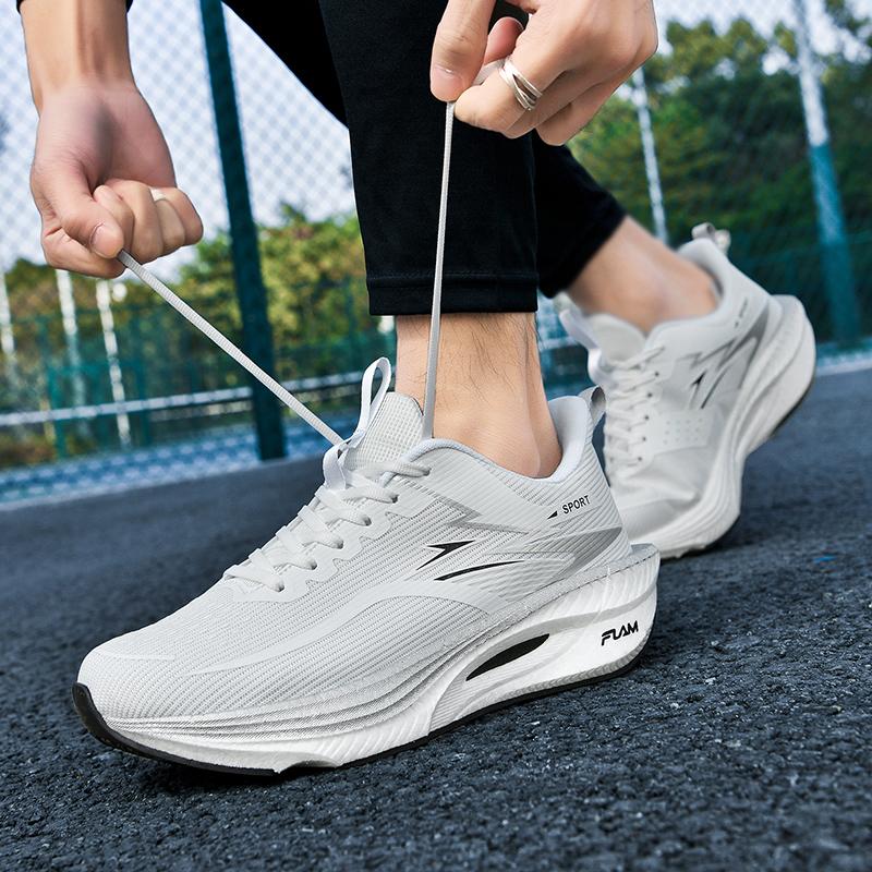 Professional Marathon Carbon Plate  Mesh Breathable Shock-absorbing Running Shoes Lightweight Rebound Versatile Running Shoes