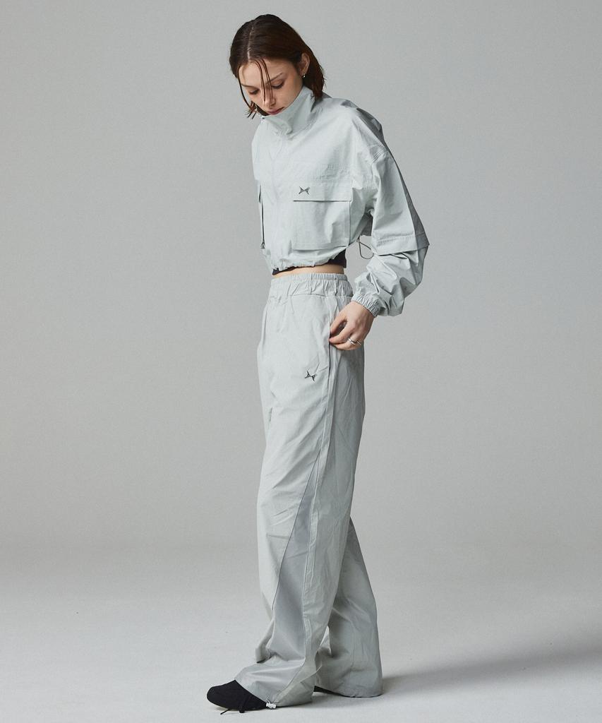 KITTY POTTERY Symbol Mesh Layered Pants Light Grey