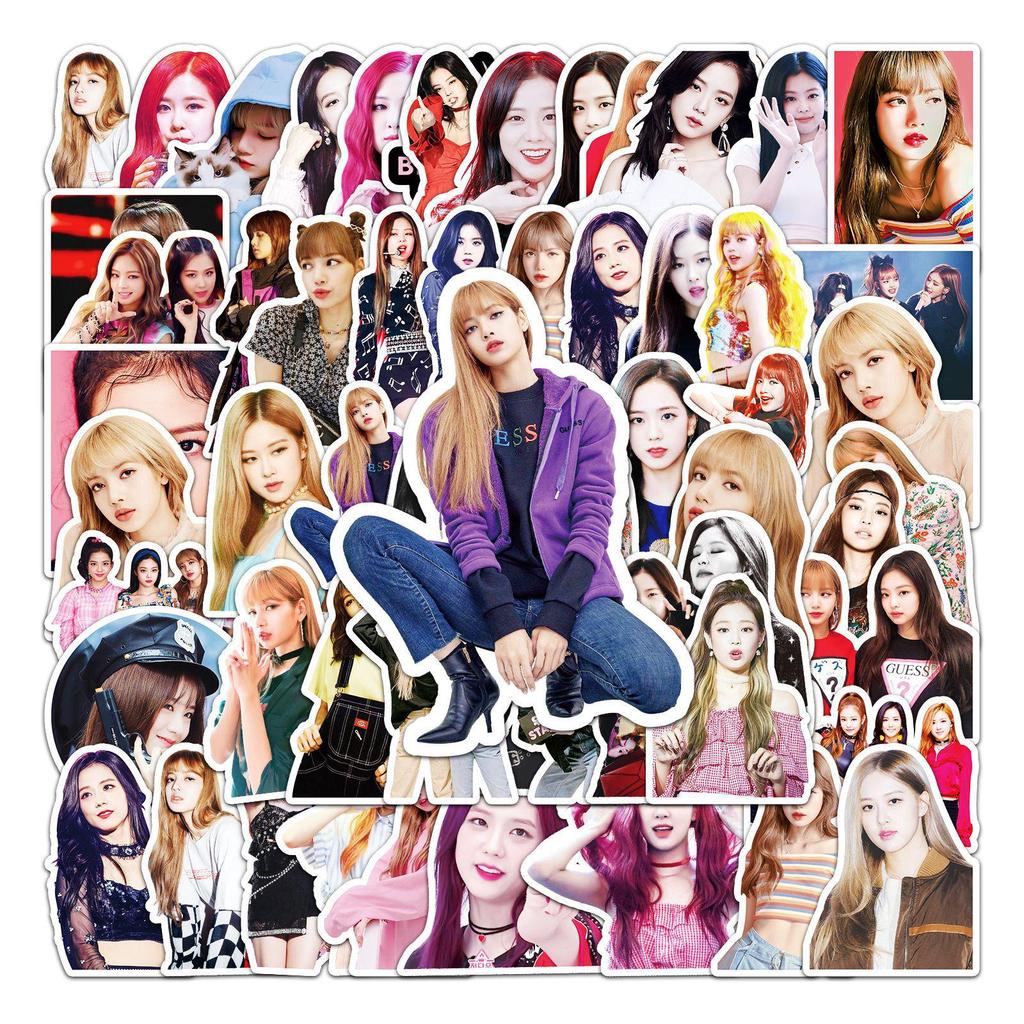 52 BLACKPINK Graffiti Aufkleber - Wasserdichte Sticker für Koffer, Roller, Laptops & Gitarren
