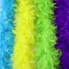 2 yardy nadýchaných krůtích per Marabou Boa DIY vánoční stromeček Pštrosí peříčka Stuha Dekorace svatebních šatů Peříčka pro řemesla