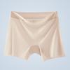 Large Size Ice Silk Seamless Safety Pants with High Waist and Anti Glare Bottom Non Rolled Edge Flat Corner Women's Panties