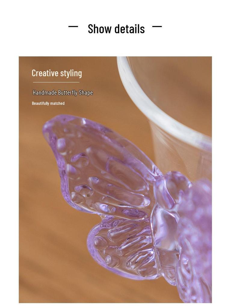 Xipei Magnesium Butterfly Dudu High Borosilicate Glass Tea Tasting Cup - Exquisite Women's Tea Ceremony Cup