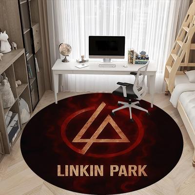 1pc Linkin Park Office Round Area Rug, Under Office Chairs Bedroom Living Room Home Decor, Room Decoa1016288