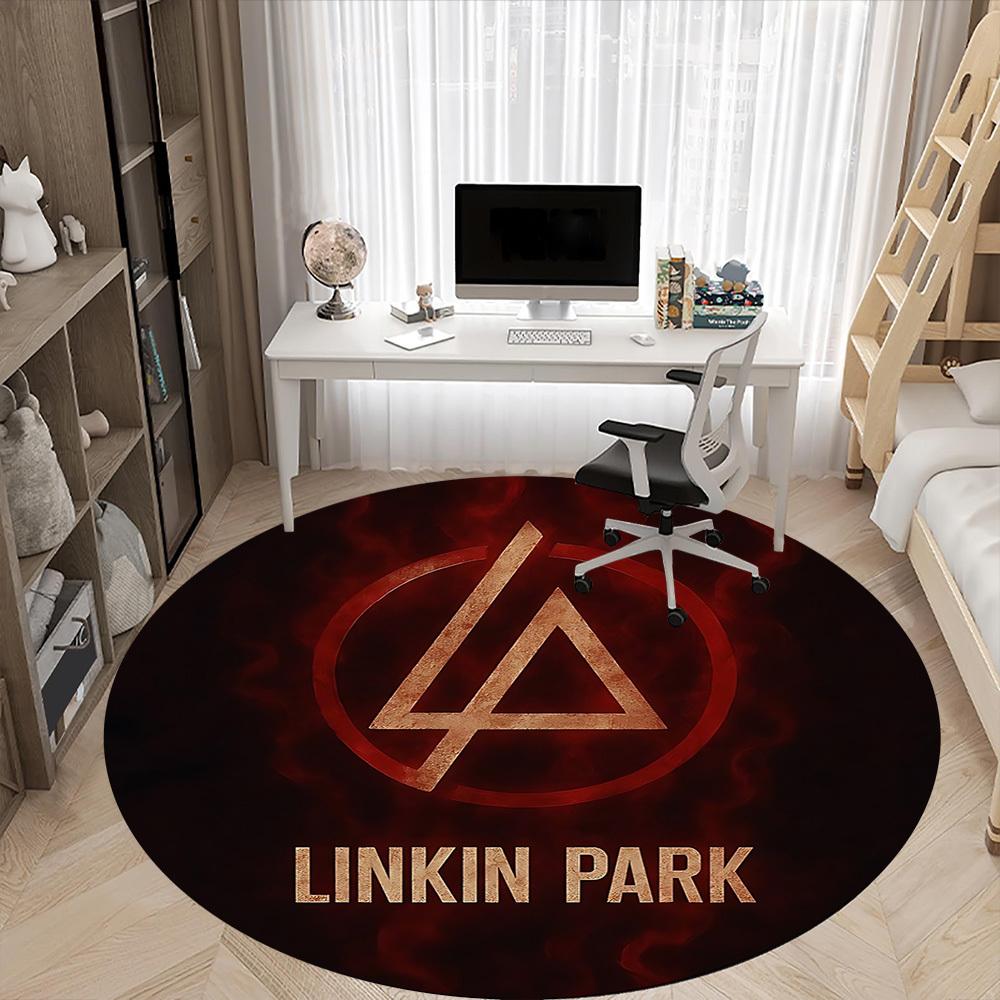1pc Linkin Park Office Round Area Rug, Under Office Chairs Bedroom Living Room Home Decor  a1016288