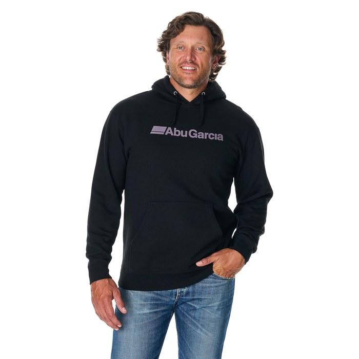 Abu Garcia Men s Abu Garcia Front Logo Fleece Pullover Hoodie, Black, X-Large