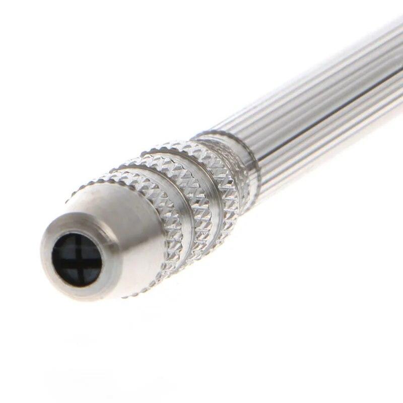 Double Ended Pin Vise DIY Hand Drill Pin Vise Resin Drill Tools with Collet Drill Making Tools for DIY Hairpin