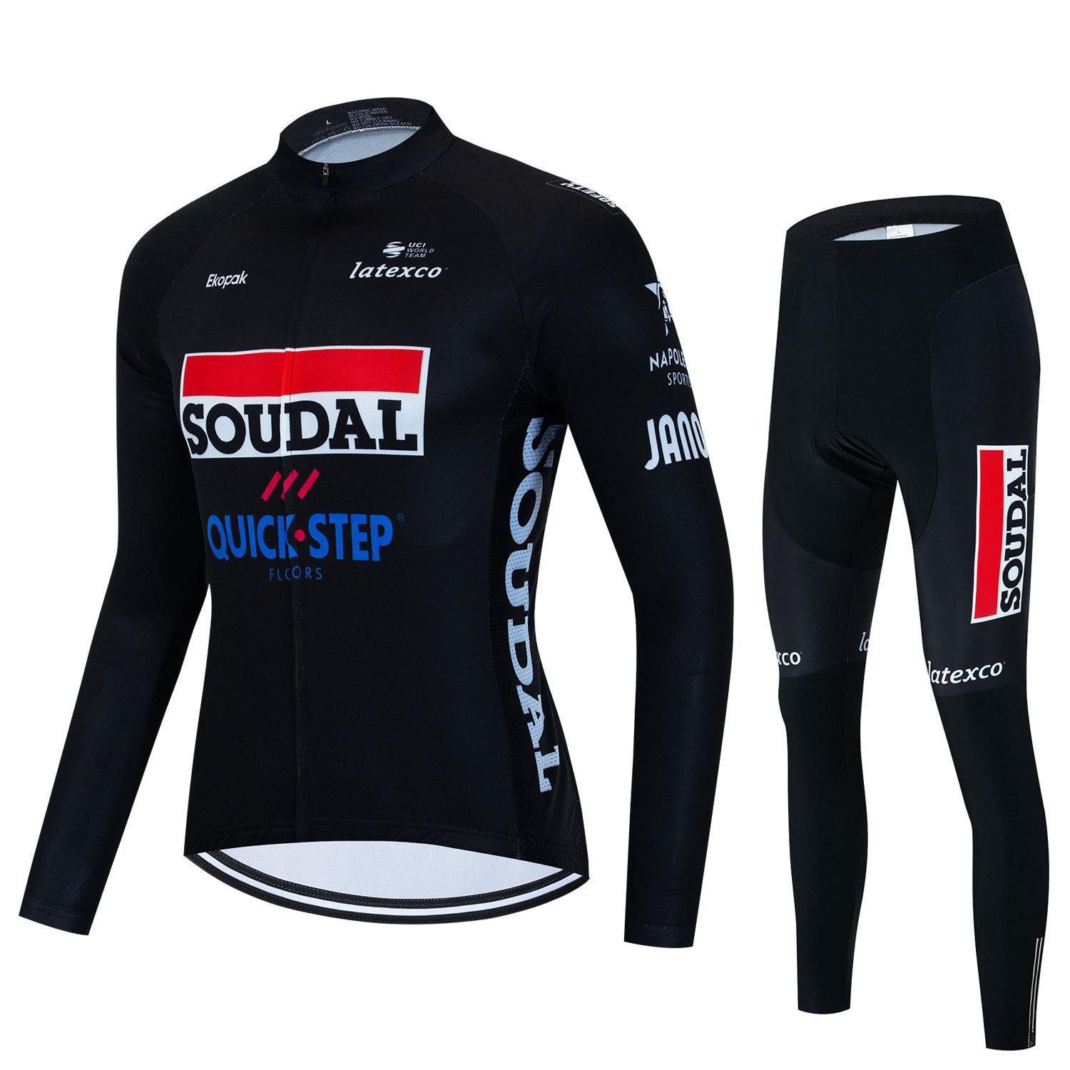 

Long Sleeve Cycling Suit Men s Mountain Bike Road Cycling Sportswear 2026 Autumn Fleece Thin Cycling Suit Suit XXXXL